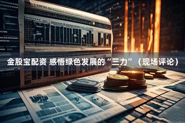 金股宝配资 感悟绿色发展的“三力”（现场评论）